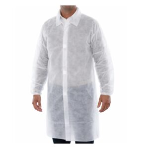 Bezoekersjas non woven met klittenband