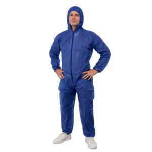 Overall non woven met capuchon en rits