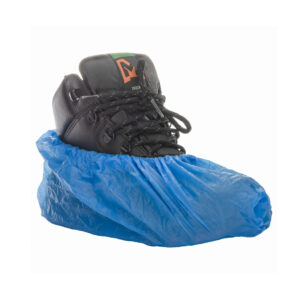 Schoenovertrekken LDPE 15 x 41 cm blauw