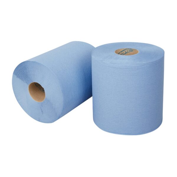 Hygiëne papier Midi rol 19cm 1 laags blauw