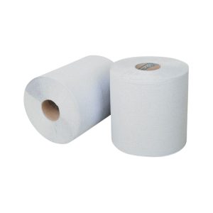 Hygiëne papier Midi rol 19cm 1 laags wit
