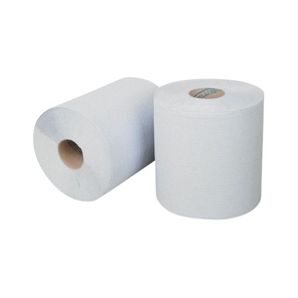 Hygiëne papier Midi rol 19cm 1 laags wit