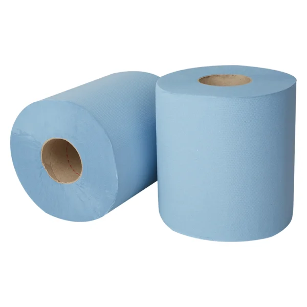 Midi poetspapier recycled blauw 19cm 1-laags