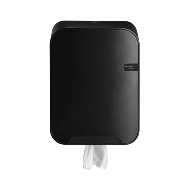Poetsrolhouder midi poetsrol Quartz zwart