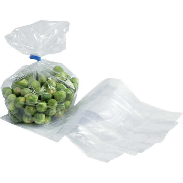 Zijvouwzakken LDPE 180 + 2x40 x 350mm transparent 25my