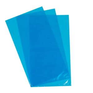 Vlakke zak HDPE 400x600mm blauw 20my