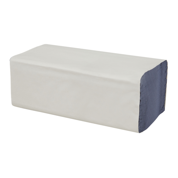 Handdoekpapier v-fold recycled blauw 23 x 25cm 1 laags