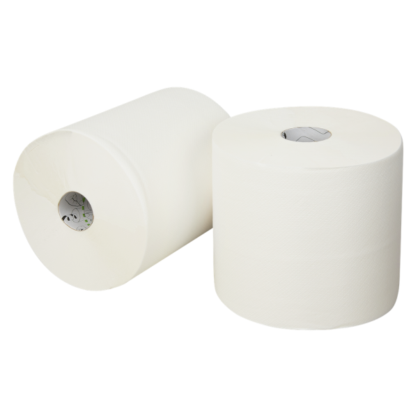 Midi poetspapier cellulose wit 20cm x 160m 2 laags - Afbeelding 2