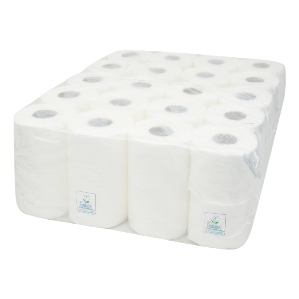 Toiletpapier traditioneel cellulose wit 400 vel 2 laags