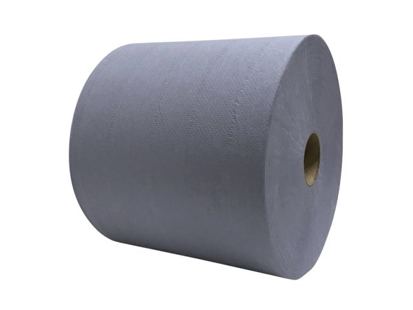 Industriepapier recycled blauw 26cm x 380m 2 laags