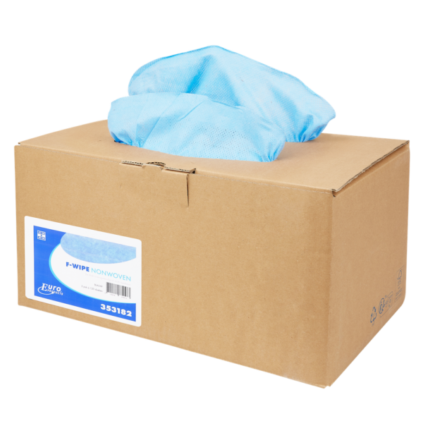 F-Wipes 42x40cm 1-laags blauw in doos - Afbeelding 2